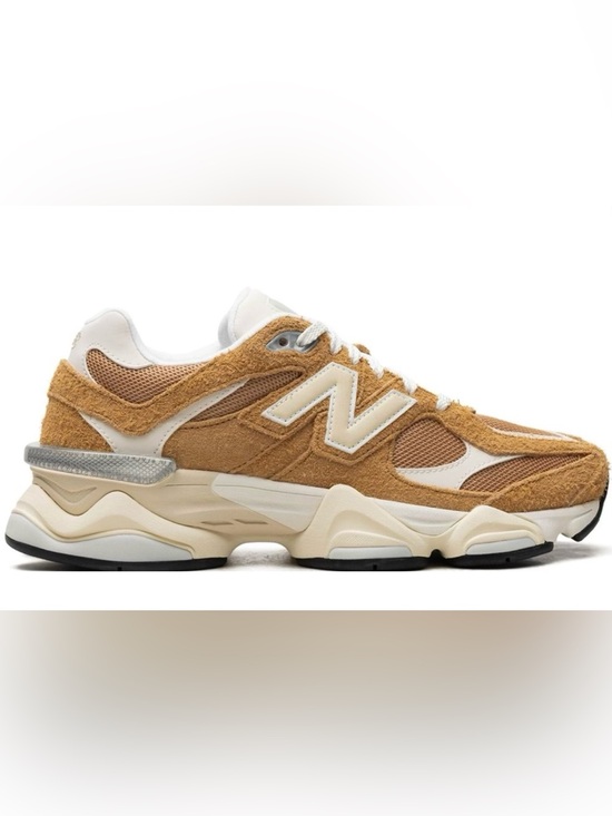 New Balance Shoes - New Balance 9060 Women's Beige Suede and Beige Mesh Sneakers